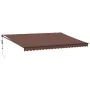 Toldo retráctil automático marrón 500x300 cm by , Awnings - Ref: Foro24-3215717, Price: 454,44 €, Discount: %