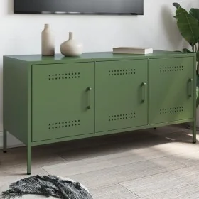 Mueble de TV de acero verde oliva 100,5x39x50,5 cm von , TV-Möbel - Ref: Foro24-842950, Preis: 100,20 €, Rabatt: %