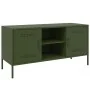 Mueble de TV de acero verde oliva 100,5x39x50,5 cm von , TV-Möbel - Ref: Foro24-842992, Preis: 113,17 €, Rabatt: %