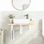 Soportes estante de lavabo 2uds tejado rectangular acero blanco by , Supports and crossbars - Ref: Foro24-4007264, Price: 37,...