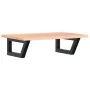 Estante de lavabo de pared de acero y madera maciza de roble by , bathroom vanities - Ref: Foro24-3302563, Price: 73,45 €, Di...