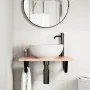 Estante de lavabo de pared de acero y madera maciza de roble by , bathroom vanities - Ref: Foro24-3302563, Price: 73,45 €, Di...