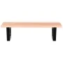 Estante de lavabo de pared de acero y madera maciza de roble by , bathroom vanities - Ref: Foro24-3302563, Price: 73,45 €, Di...
