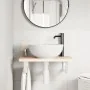Estante de lavabo de pared de acero y madera maciza de roble von , Badezimmerwaschtische - Ref: Foro24-3302334, Preis: 65,01 ...