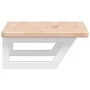 Estante de lavabo de pared de acero y madera maciza de roble von , Badezimmerwaschtische - Ref: Foro24-3302334, Preis: 65,01 ...