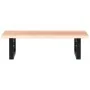 Estante de lavabo de pared de acero y madera maciza de roble by , bathroom vanities - Ref: Foro24-3302561, Price: 72,35 €, Di...