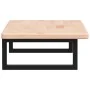 Estante de lavabo de pared de acero y madera maciza de roble de , Tocadores de baño - Ref: Foro24-3302329, Precio: 72,08 €, D...