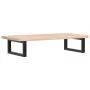Estante de lavabo de pared de acero y madera maciza de roble de , Tocadores de baño - Ref: Foro24-3302329, Precio: 72,08 €, D...