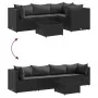 Set de muebles de jardín 5 pzas y cojines ratán sintético negro von , Gartensets - Ref: Foro24-3308011, Preis: 385,03 €, Raba...