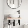Soportes estante de lavabo 2 uds rectangular acero negro by , Supports and crossbars - Ref: Foro24-4007272, Price: 43,14 €, D...