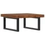 Estante de lavabo de pared de acero y madera maciza de roble von , Badezimmerwaschtische - Ref: Foro24-3302413, Preis: 105,78...