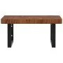 Estante de lavabo de pared de acero y madera maciza de roble von , Badezimmerwaschtische - Ref: Foro24-3302413, Preis: 105,78...