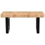Estante de lavabo de pared de acero y madera maciza de roble by , bathroom vanities - Ref: Foro24-3302411, Price: 97,67 €, Di...