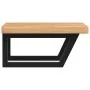 Estante de lavabo de pared de acero y madera maciza de roble by , bathroom vanities - Ref: Foro24-3302411, Price: 97,67 €, Di...