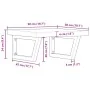 Estante de lavabo de pared de acero y madera maciza de roble by , bathroom vanities - Ref: Foro24-3302411, Price: 97,67 €, Di...
