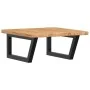 Estante de lavabo de pared de acero y madera maciza de roble de , Tocadores de baño - Ref: Foro24-3302395, Precio: 92,35 €, D...