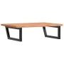 Estante de lavabo de pared de acero y madera maciza de haya de , Tocadores de baño - Ref: Foro24-3302451, Precio: 98,45 €, De...