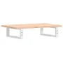 Estante de lavabo de pared de acero y madera maciza de roble de , Tocadores de baño - Ref: Foro24-3302540, Precio: 60,15 €, D...