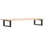 Estante de lavabo de pared de acero y madera maciza de roble by , bathroom vanities - Ref: Foro24-3302549, Price: 81,80 €, Di...