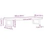 Estante de lavabo de pared de acero y madera maciza de roble by , bathroom vanities - Ref: Foro24-3302549, Price: 81,80 €, Di...