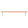 Estante de lavabo de pared de acero y madera maciza de roble de , Tocadores de baño - Ref: Foro24-3302568, Precio: 89,56 €, D...