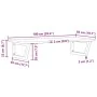 Estante de lavabo de pared de acero y madera maciza de roble by , bathroom vanities - Ref: Foro24-3302627, Price: 86,52 €, Di...