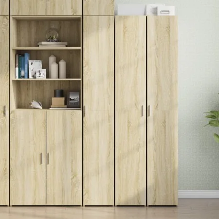 Aparador de madera de ingeniería roble Sonoma 30x42,5x185 cm de , Aparadores - Ref: Foro24-3281394, Precio: 131,78 €, Descuen...