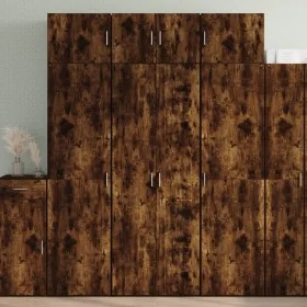 Aparador alto madera de ingeniería roble ahumado 70x42,5x185 cm by , Sideboards - Ref: Foro24-3281431, Price: 189,04 €, Disco...