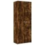 Aparador alto madera de ingeniería roble ahumado 70x42,5x185 cm de , Aparadores - Ref: Foro24-3281431, Precio: 189,00 €, Desc...