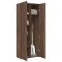 Aparador alto madera de ingeniería marrón roble 70x42,5x185 cm by , Sideboards - Ref: Foro24-3281433, Price: 193,82 €, Discou...