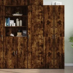 Aparador de madera de ingeniería roble ahumado 45x42,5x185 cm von , Sideboards - Ref: Foro24-3281410, Preis: 160,77 €, Rabatt: %