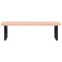 Estante de lavabo de pared de acero y madera maciza de haya de , Tocadores de baño - Ref: Foro24-3302521, Precio: 174,40 €, D...