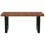 Estante de lavabo de pared de acero y madera maciza de roble von , Badezimmerwaschtische - Ref: Foro24-3302487, Preis: 105,45...