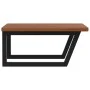 Estante de lavabo de pared de acero y madera maciza de roble von , Badezimmerwaschtische - Ref: Foro24-3302487, Preis: 105,45...