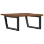 Estante de lavabo de pared de acero y madera maciza de roble von , Badezimmerwaschtische - Ref: Foro24-3302487, Preis: 105,45...