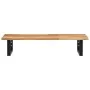 Estante de lavabo de pared acero y madera maciza de acacia by , bathroom vanities - Ref: Foro24-3302717, Price: 72,01 €, Disc...