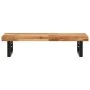 Estante de lavabo de pared acero y madera maciza de acacia de , Tocadores de baño - Ref: Foro24-3302743, Precio: 96,95 €, Des...