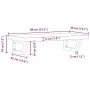 Estante de lavabo de pared acero y madera maciza de acacia de , Tocadores de baño - Ref: Foro24-3302743, Precio: 96,95 €, Des...