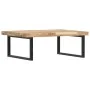 Estante de lavabo de pared acero y madera maciza de acacia von , Badezimmerwaschtische - Ref: Foro24-3302909, Preis: 154,54 €...