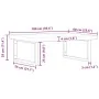 Estante de lavabo de pared acero y madera maciza de acacia von , Badezimmerwaschtische - Ref: Foro24-3302909, Preis: 154,54 €...