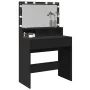 Tocador con luces LED negro 80x41x134,5 cm by , Bedroom Dressers - Ref: Foro24-848186, Price: 169,09 €, Discount: %