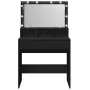 Tocador con luces LED negro 80x41x134,5 cm by , Bedroom Dressers - Ref: Foro24-848186, Price: 169,09 €, Discount: %