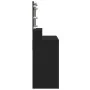 Tocador con luces LED negro 80x41x134,5 cm by , Bedroom Dressers - Ref: Foro24-848186, Price: 169,09 €, Discount: %