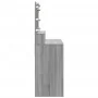 Tocador con luces LED color gris Sonoma 80x41x134,5 cm de , Tocadores para dormitorios - Ref: Foro24-848190, Precio: 137,32 €...