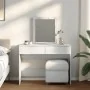 Tocador con luces LED blanco 100x40x130 cm de , Tocadores para dormitorios - Ref: Foro24-848192, Precio: 162,88 €, Descuento: %