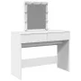 Tocador con luces LED blanco 100x40x130 cm de , Tocadores para dormitorios - Ref: Foro24-848192, Precio: 162,88 €, Descuento: %