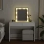 Tocador con luces LED blanco 100x40x130 cm de , Tocadores para dormitorios - Ref: Foro24-848192, Precio: 162,88 €, Descuento: %