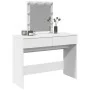Tocador con luces LED blanco 100x40x130 cm de , Tocadores para dormitorios - Ref: Foro24-848192, Precio: 162,88 €, Descuento: %