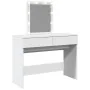 Tocador con luces LED blanco 100x40x130 cm de , Tocadores para dormitorios - Ref: Foro24-848192, Precio: 162,88 €, Descuento: %