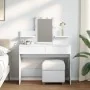 Tocador con luces LED blanco 100x40x130 cm de , Tocadores para dormitorios - Ref: Foro24-848199, Precio: 163,08 €, Descuento: %